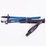 1 pair Collapsible Adjustable Hiking Trekking Poles Aluminum and Carbon Fiber Best Folding Collapsible Nordic Walking Sticks