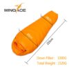 Fill 600G 1000G WINGACE ultralight duck down camping outdoor tourists waterproof mummy fall Travel sleep adult sleeping bags